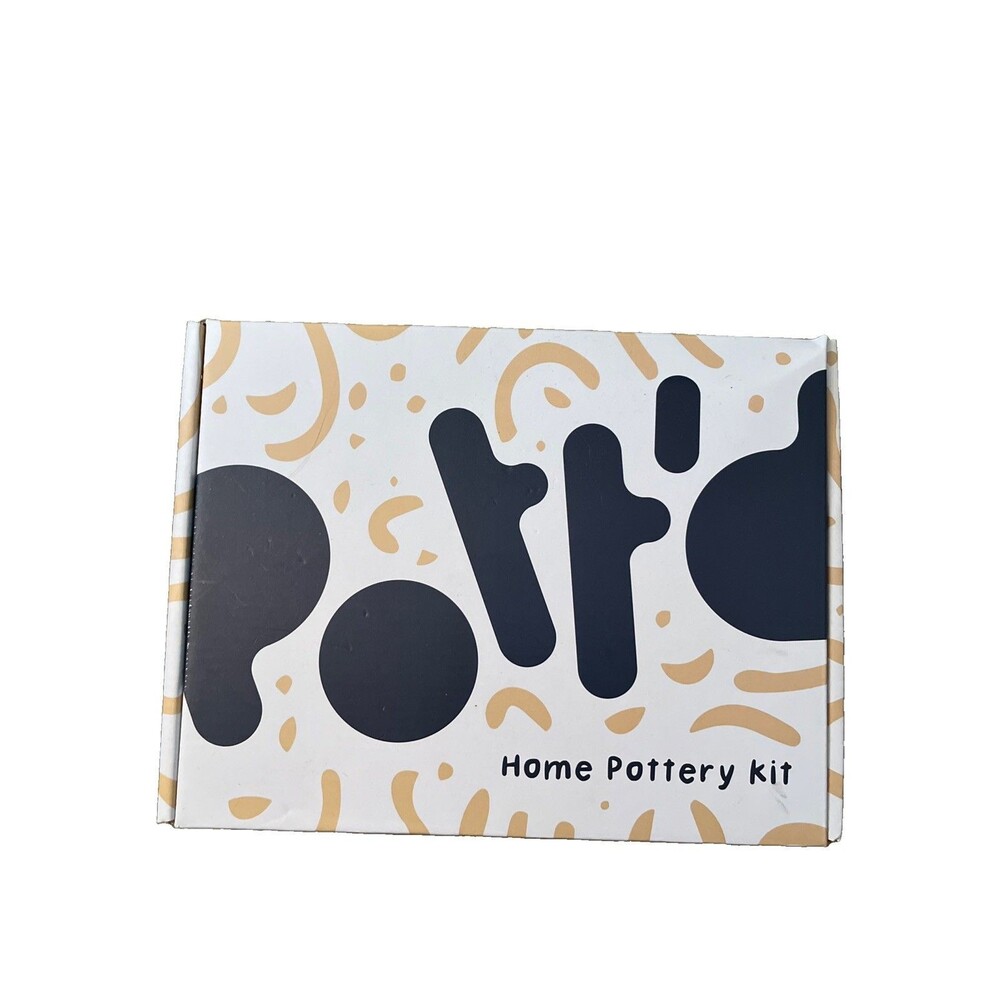 Pott'd Air Dry Clay Kit for Adults Beginner Home Pottery DIY Arts Crafts Sealed